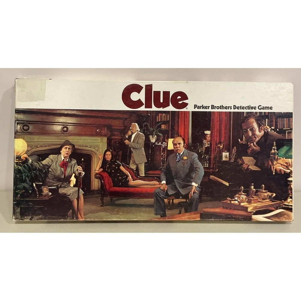Vintage Parker Brothers Clue 1972 Detective Board Game NO DETECTIVE NOTEBOOKS